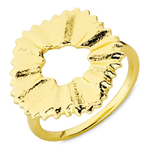 blomst ring i forgylt messing - Eliné