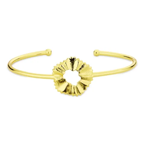 blomst armbånd i forgylt messing - Eliné