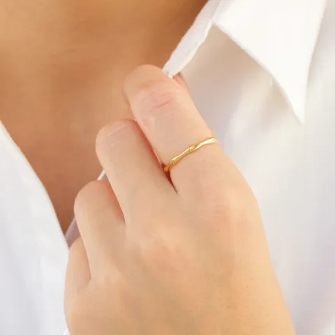 ring i forgylt messing - Eliné