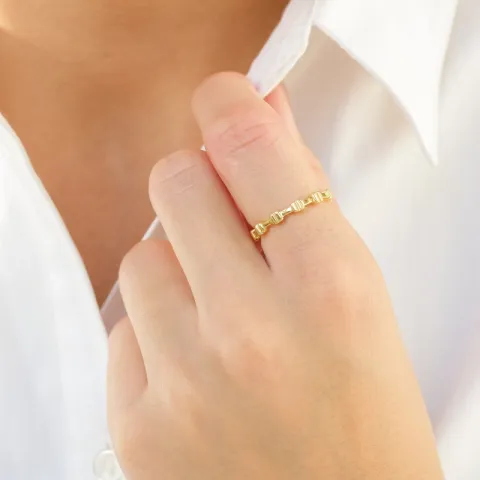 ring i forgylt messing - Eliné