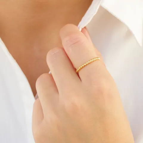 ring i forgylt messing - Eliné