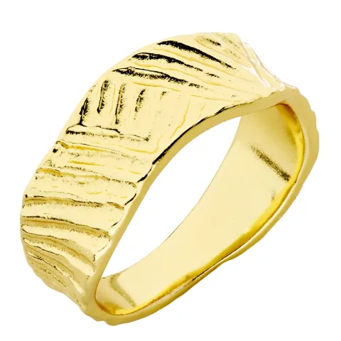 ring i forgylt messing - Eliné