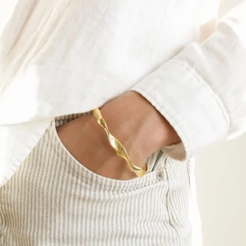 armbånd i forgylt messing - Eliné