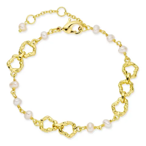 perle armbånd i forgylt messing - Eliné