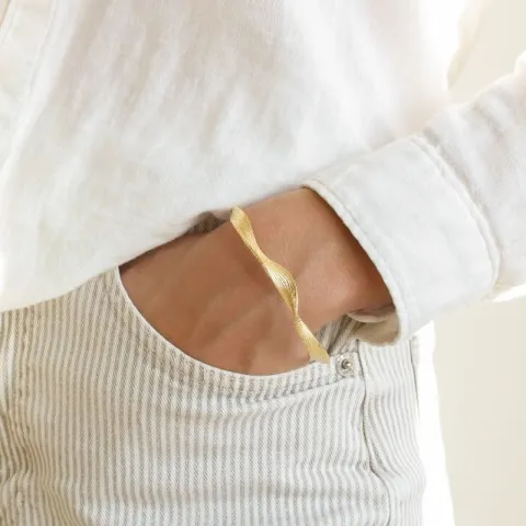 armbånd i forgylt messing - Eliné