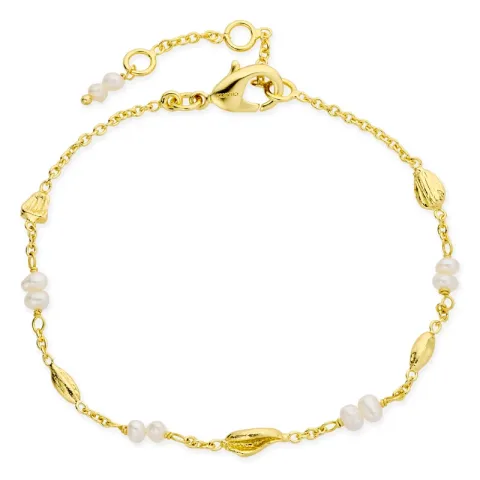 perle armbånd i forgylt messing - Eliné