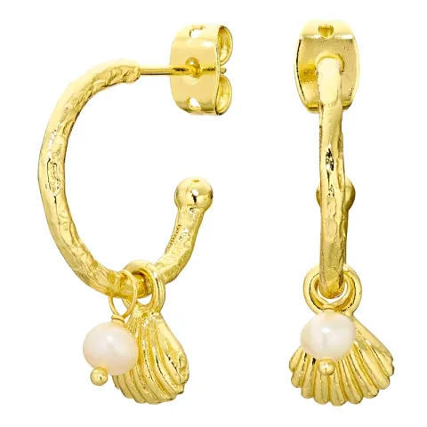 perle halvcreol i forgylt messing - Eliné