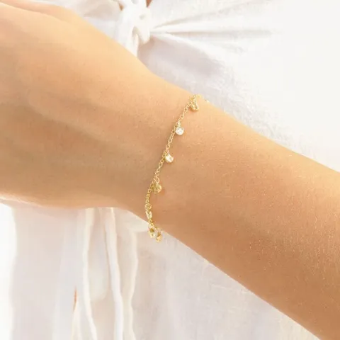 armbånd i forgylt messing - Eliné