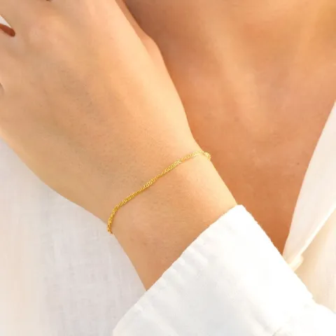 armbånd i forgylt messing  x 1,7 mm  - Eliné