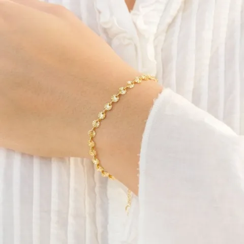 armbånd i forgylt messing - Eliné