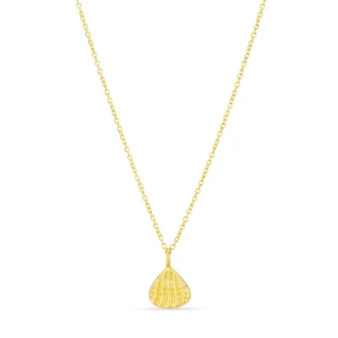 skall halskjede i forgylt messing - Eliné