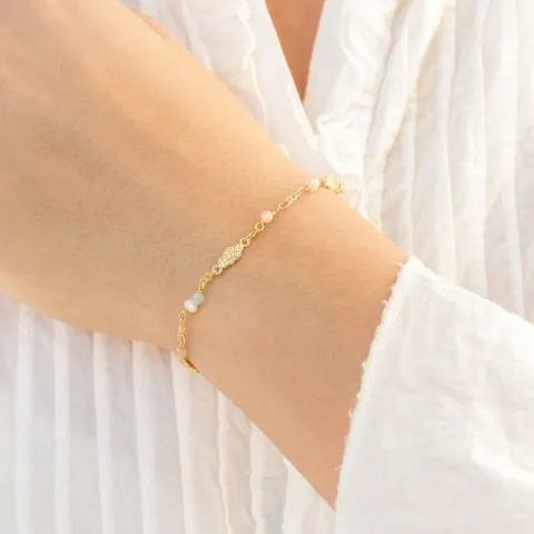 multifarget armbånd i forgylt messing - Eliné