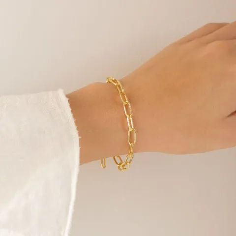 armbånd i forgylt messing - Eliné