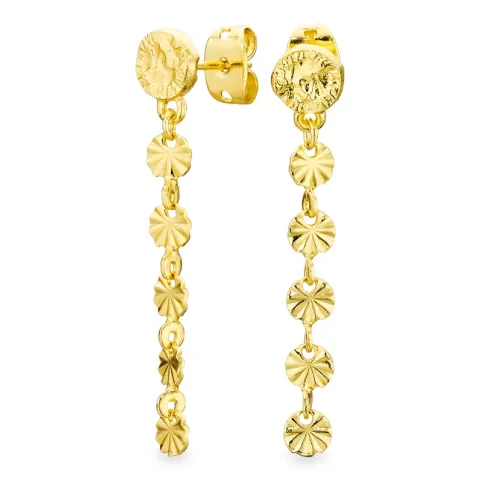 lange øredobber i forgylt messing - Eliné