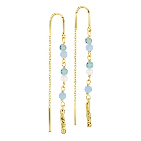 kjedeøreringer i forgylt messing - Eliné