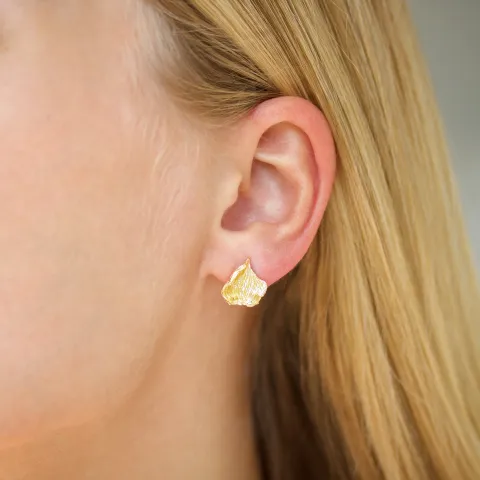 øredobber i forgylt messing - Eliné