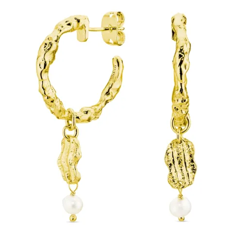 perle halvcreol i forgylt messing - Eliné