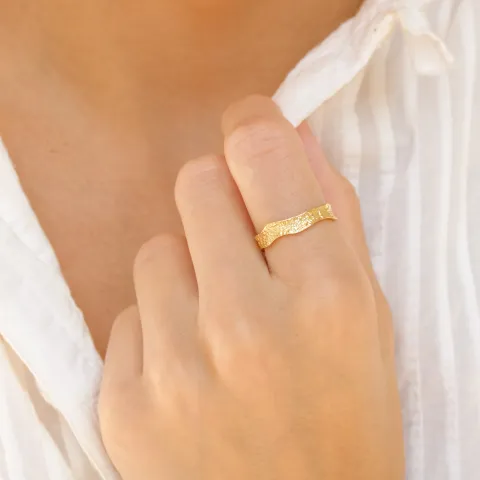 ring i forgylt messing - Eliné