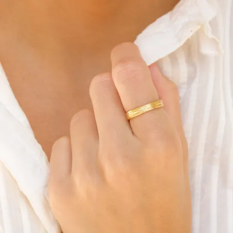 ring i forgylt messing - Eliné
