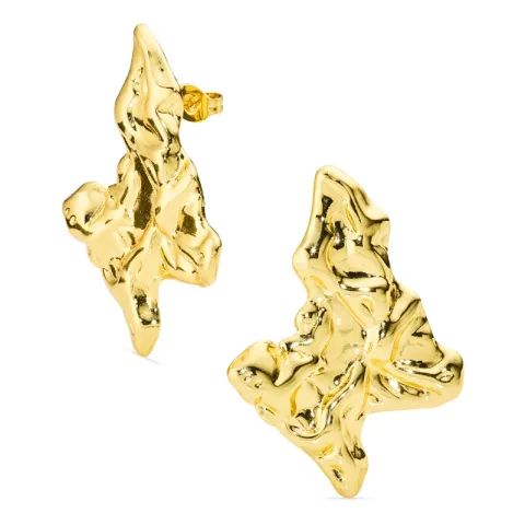 vanntette øredobber i forgylt stål - OCEANA