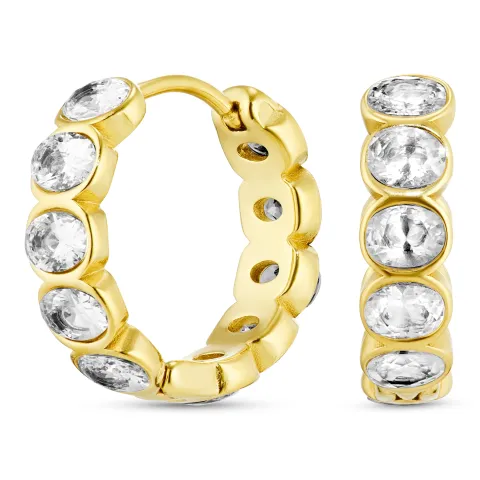 vanntette zirkon creol i forgylt stål - OCEANA