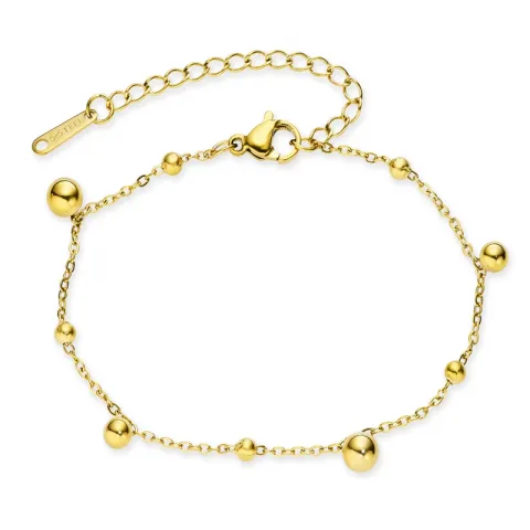 vanntett armbånd i forgylt stål - OCEANA