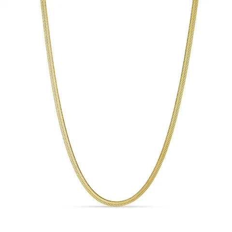 vanntett halskjede i forgylt stål 40 + 5 cm x 3 mm  - OCEANA