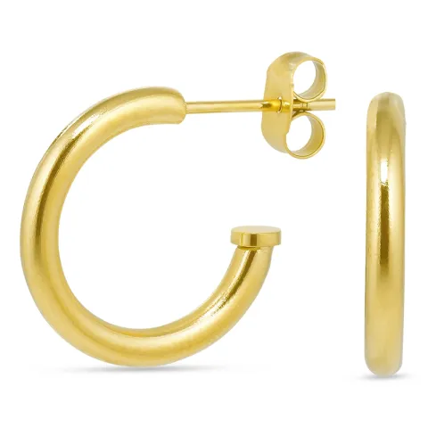 3 x 18 mm vanntette halvcreol i forgylt stål - OCEANA