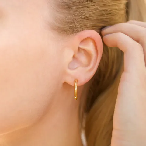 3 x 18 mm vanntette halvcreol i forgylt stål - OCEANA