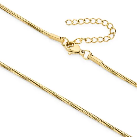 vanntett halskjede i forgylt stål - OCEANA