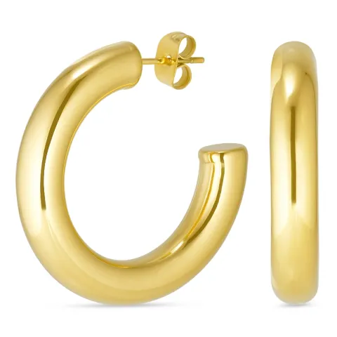6 x 32 mm vanntette halvcreol i forgylt stål - OCEANA