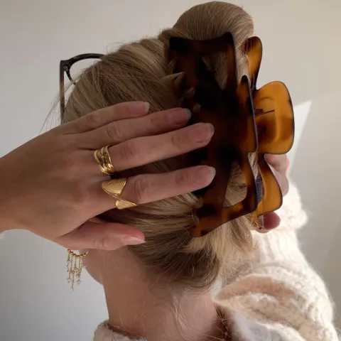 vanntett ring i forgylt stål - OCEANA