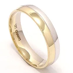 kolleksjonsprøve ring i 14 karat hvitt gull med 14 karat gull