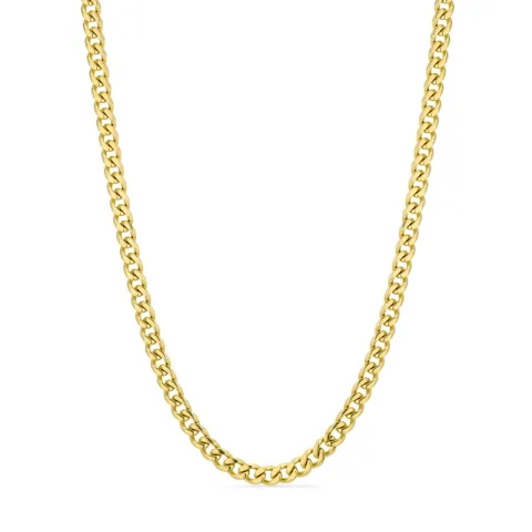 vanntett halskjede i forgylt stål - OCEANA