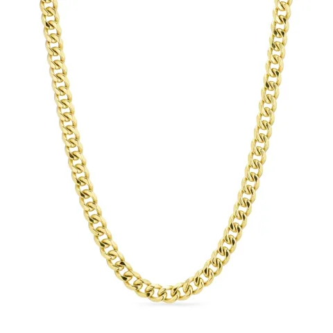 vanntett halskjede i forgylt stål - OCEANA