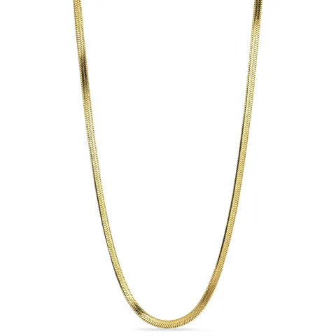 vanntett halskjede i forgylt stål 45 cm x 3 mm