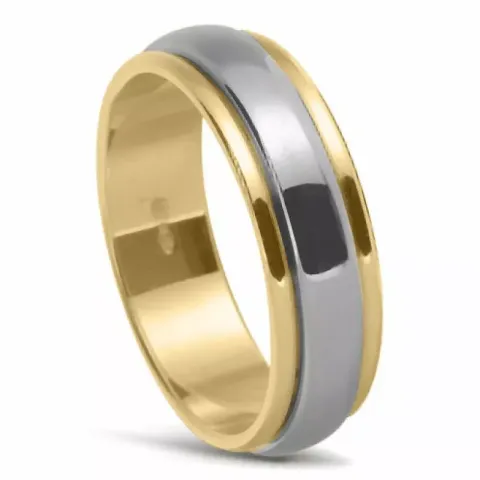 Spesial Tofarget giftering i 14 karat gull og hvitt gull