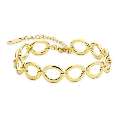 vanntett armbånd i forgylt stål 16 + 5 cm x 9,5 mm  - OCEANA