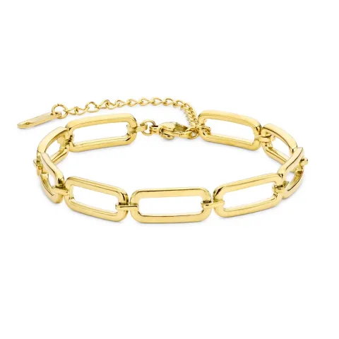 vanntett armbånd i forgylt stål 16 + 5 cm x 7,0 mm  - OCEANA