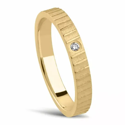 Smal Damering i 14 karat gull 0,025 ct