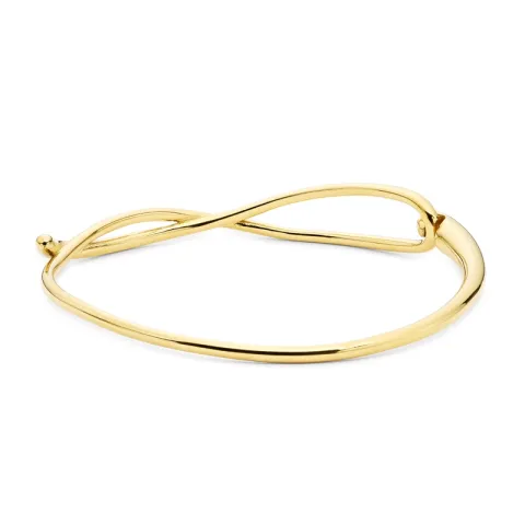 vanntett armring i forgylt stål 68 mm x 11,7 mm  - OCEANA