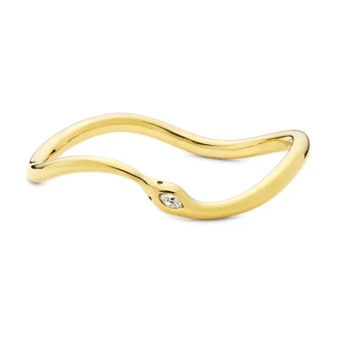 vanntett armring i forgylt stål 60 mm x 7,6 mm  - OCEANA