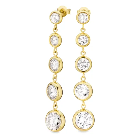 vanntette øredobber i forgylt stål - OCEANA