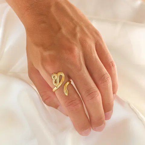 vanntett slange ring i forgylt stål - OCEANA