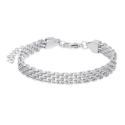 vanntett armbånd i stål 16 cm  + 5 cm x 6 mm  - OCEANA