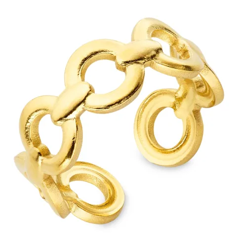 vanntett ring i forgylt stål - OCEANA