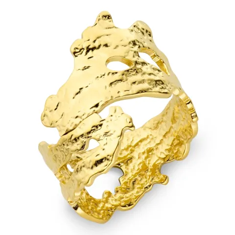 vanntett ring i forgylt stål - OCEANA