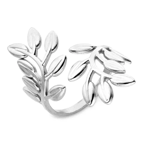 vanntett blad ring i stål - OCEANA