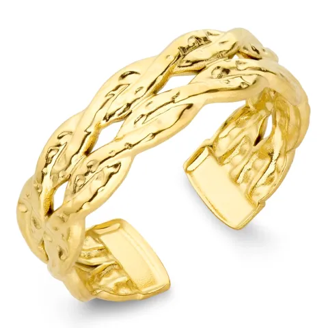 vanntett ring i forgylt stål - OCEANA