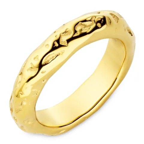 vanntett ring i forgylt stål - OCEANA